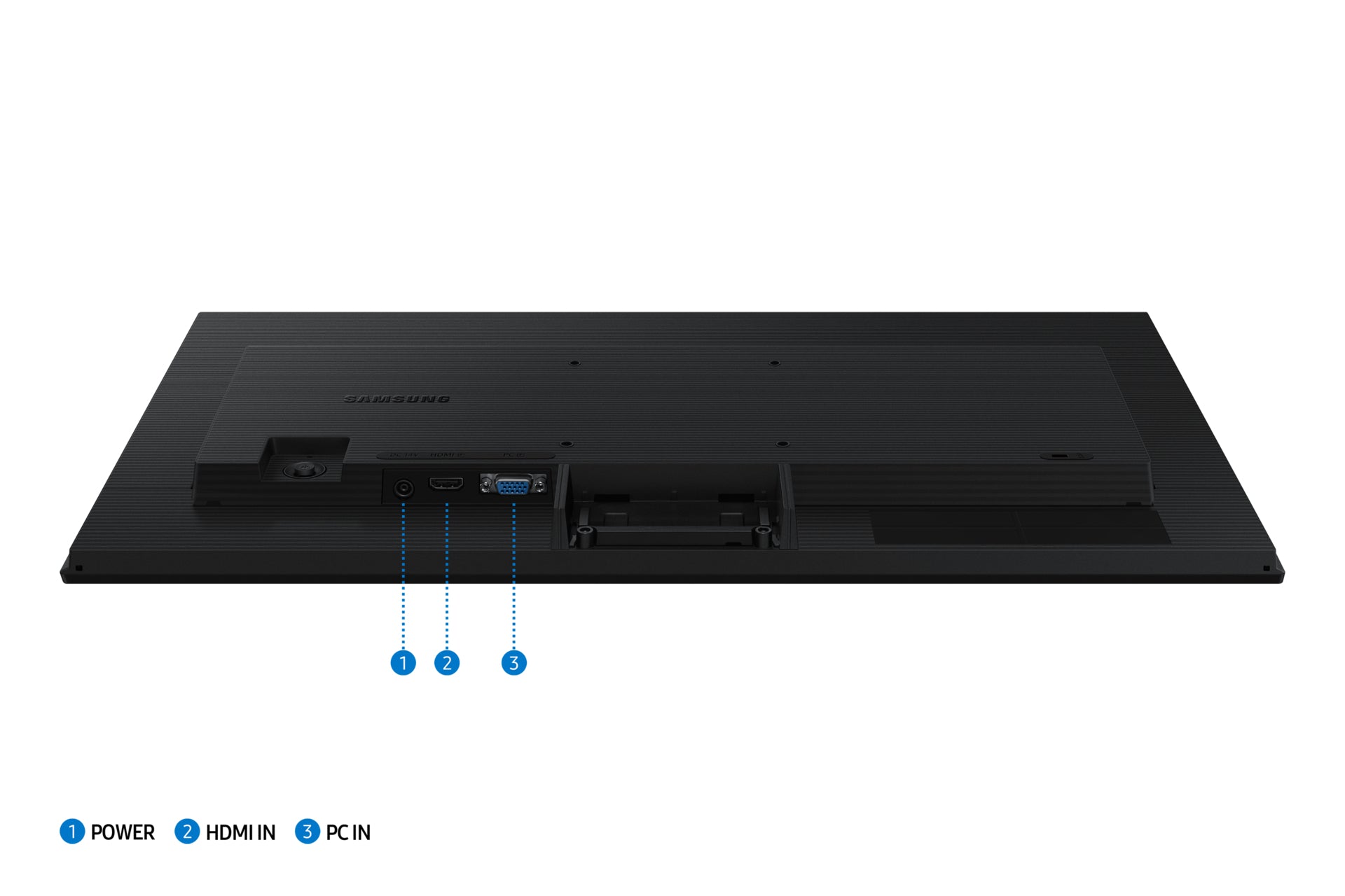 SAMSUNG LS24D300GAUXEN  écran LED - 24p - 1920 x 1080 Full HD (1080p) 100 Hz - IPS - 250 cd/m² - 1000:1 - 5 ms - HDMI, VGA - noir