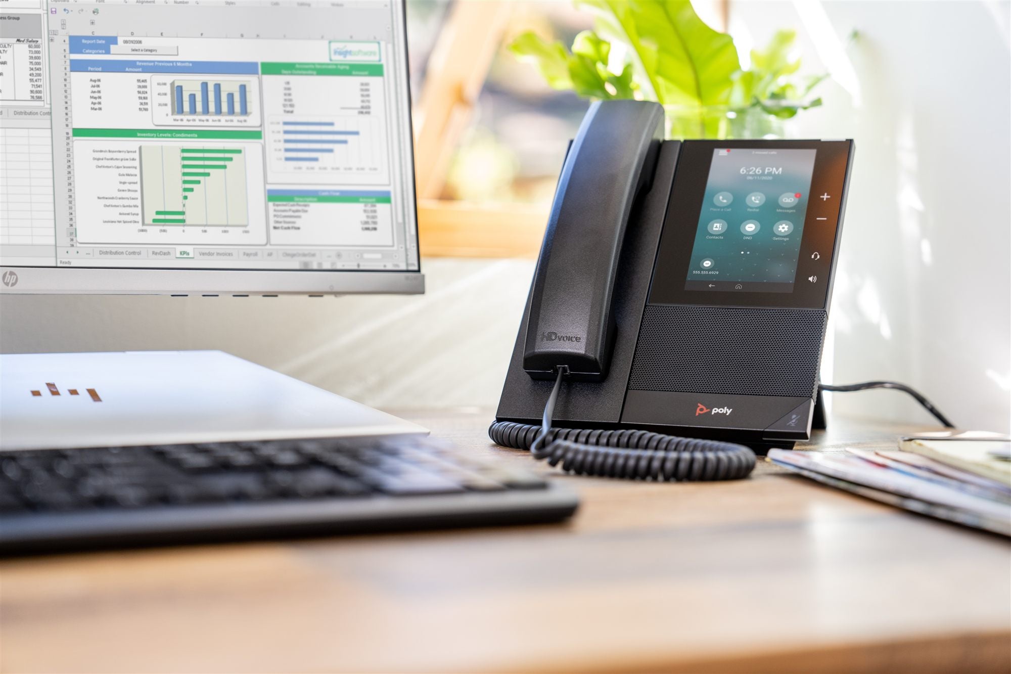 HP Poly CCX 500 Business Media Phone with Open SIP and PoE-enabled téléphone fixe Noir 24 lignes LCD