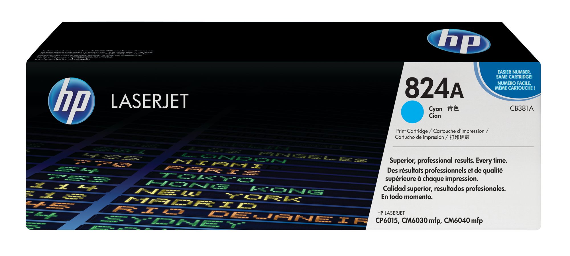 HP 824A toner LaserJet cyan authentique