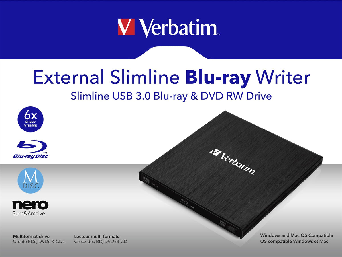 Verbatim Mobile Blu-ray ReWriter USB 3.0