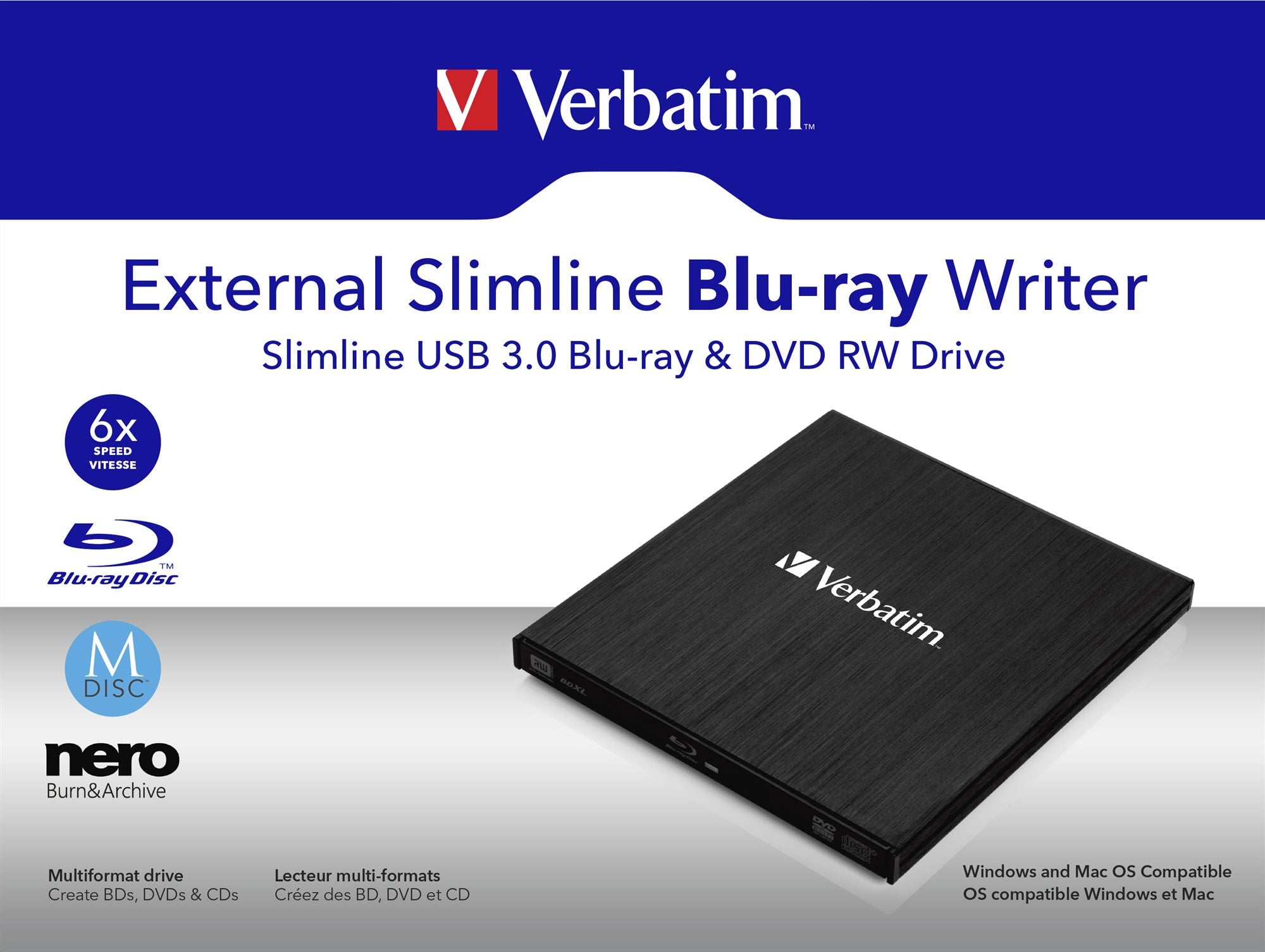 Verbatim Mobile Blu-ray ReWriter USB 3.0