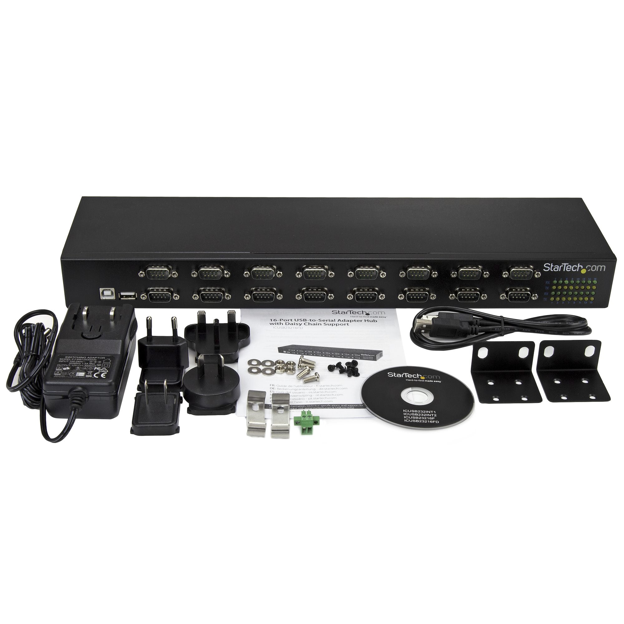 16 Port USB to Serial RS232 Adapter Hub