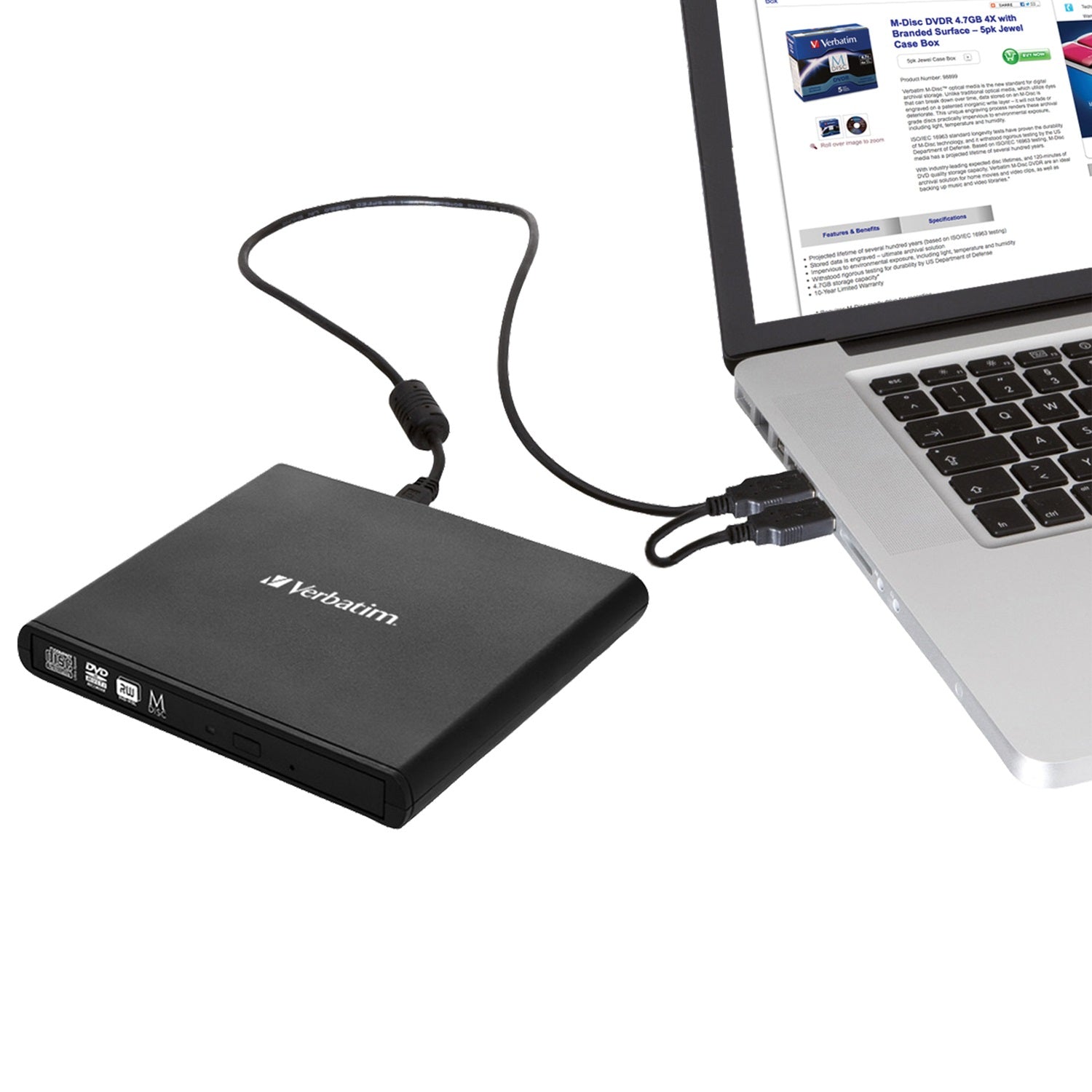 Verbatim External Slimline CD/DVD Write