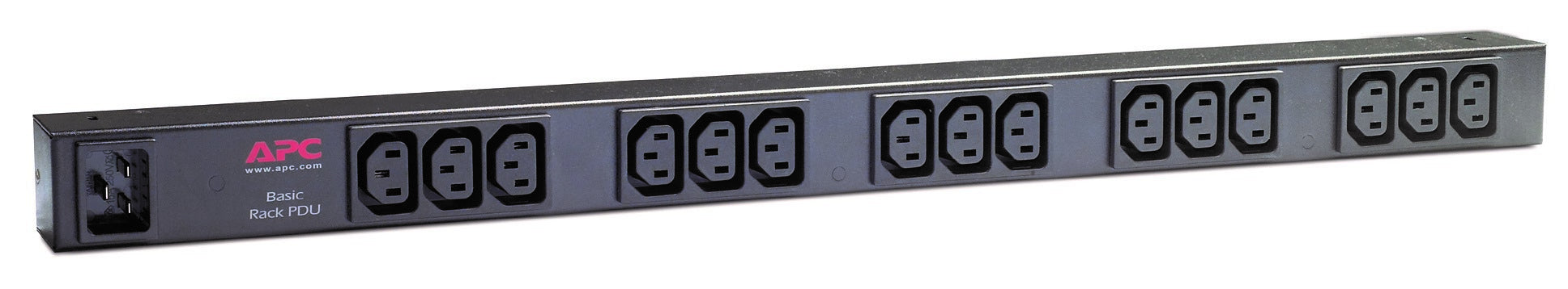 APC Basic Rack PDU Zero U Rack AC 120/208/230V input IEC 60320 C20 output connectors 15 power IEC 60320 C13 0U 2.4m cord BK