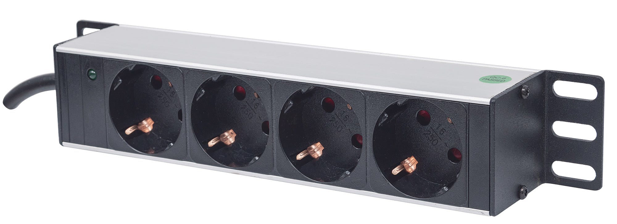 Intellinet 714020 unité de distribution d'énergie 4 sortie(s) CA 1U Gris