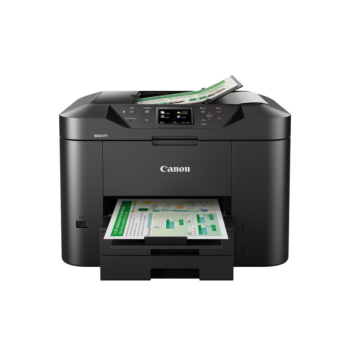 CANON MAXIFY MB2750 MFP colour ink-jet A4 210x297mm A4 22ppm copy 24 ipm print 500 sheets USB 2.0 LAN Wi-Fi USB host