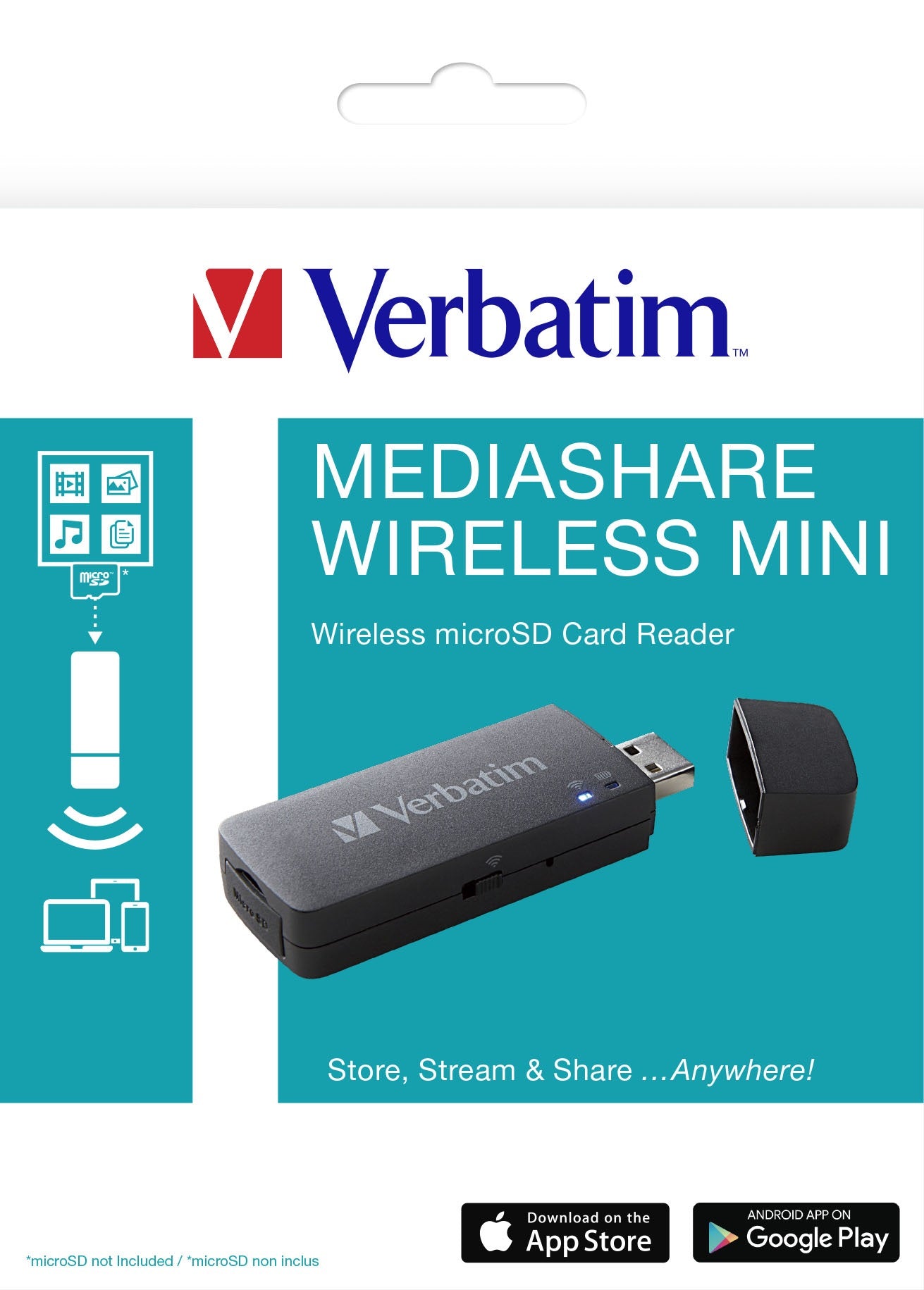 Mediashare Mini - Wireless microSD Card