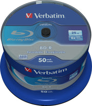 BD-R 25GB 6X WHITE BLUE SURFACE Spindle