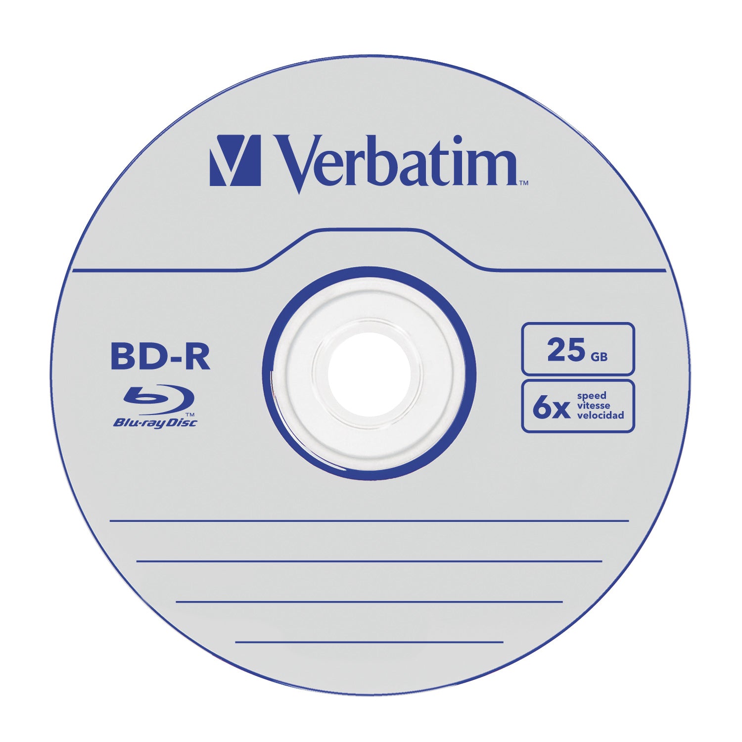 BD-R 25GB 6X WHITE BLUE SURFACE Spindle