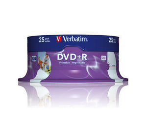 DVD+R/4.7GB 16x AdvAZO Spdl 25pk WidePrt