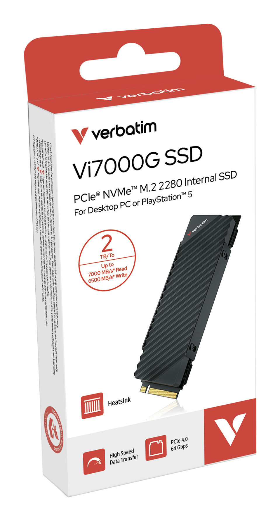 Vi7000 PCIe NVMe M.2 SSD 2TB
