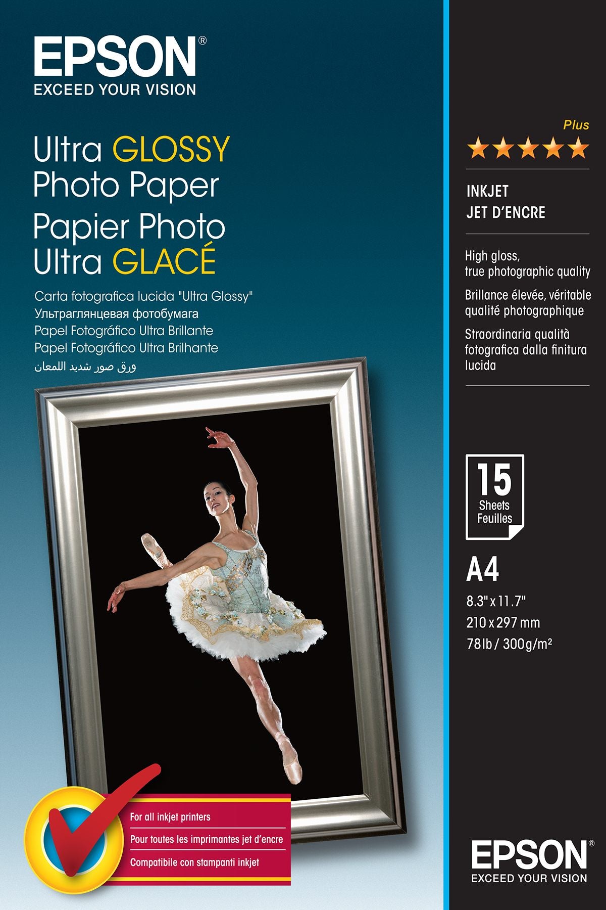 Paper/Ultra Glossy Photo A4 300gm2 15sh