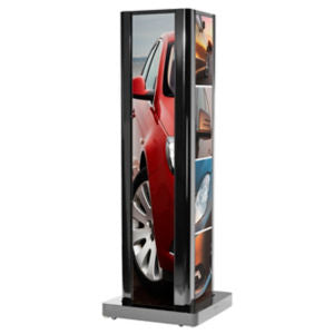 Peerless 86in Black 1-sided Kiosk - LG