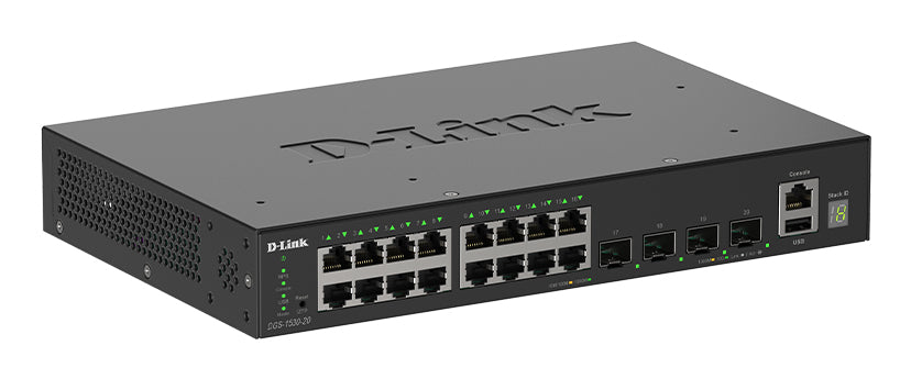 D-LINK 16 Ports GE + 4 Ports 10G SFP+ Smart Managed Switch