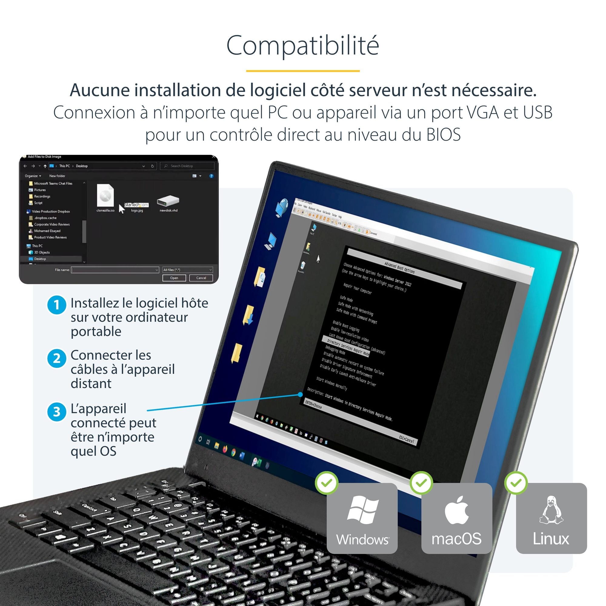 Laptop to Server KVM Console