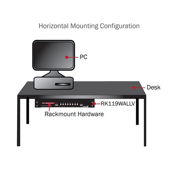 4U 48cm Vertical Wall Mount Rack Bracket