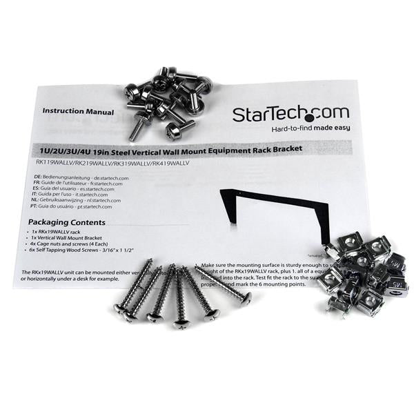 4U 48cm Vertical Wall Mount Rack Bracket