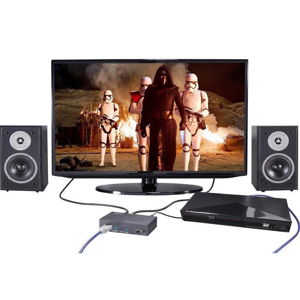 Techly IDATA HDMI-EA74K Extracteur audio SPDIF 5.1CH, analogique 3.5mm 7.1CH HDMI 4K30Hz