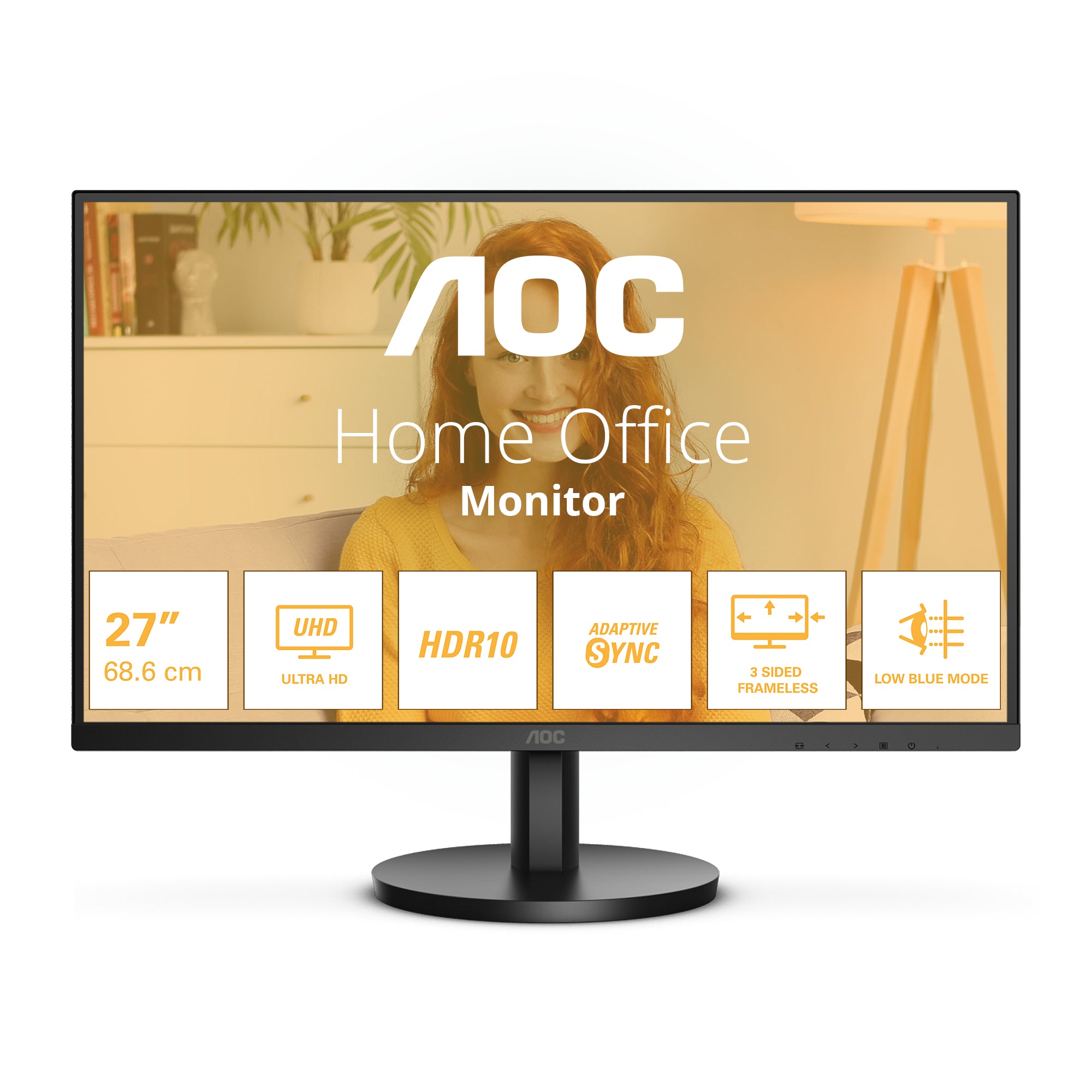 AOC U27B3M 27p 3840x2160 2xHDMI DP Black