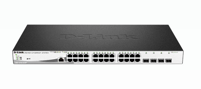 D-LINK 28-Port Layer2 PoE+ Gigabit Smart Managed Switch dlink green 3.0 24x 10/100/1000Mbit/s TP RJ-45 PoE Port Port 1-24 802.3at
