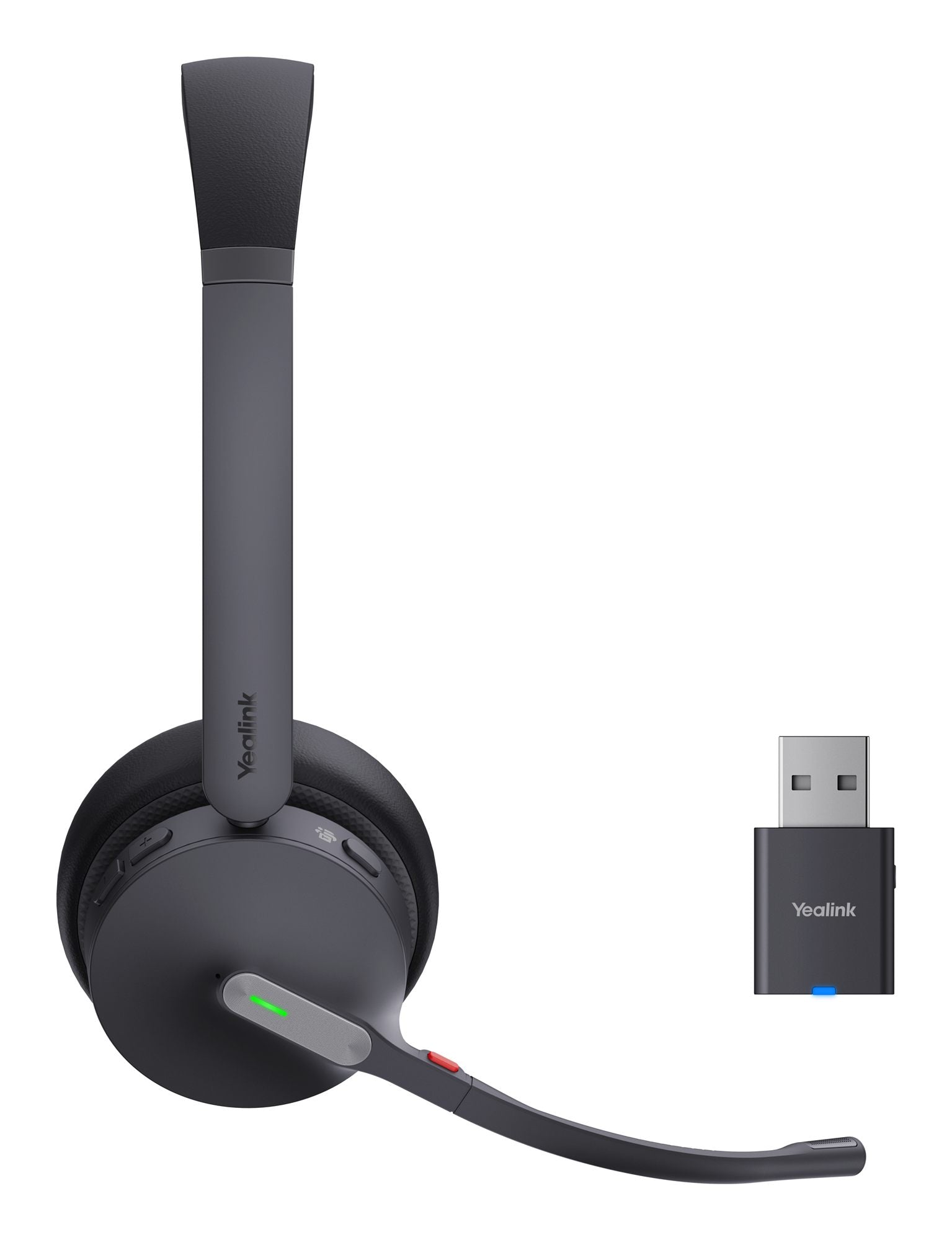 Yealink WH64 Hybrid Dual Teams Casque Sans fil Arceau Bureau/Centre d'appels Micro-USB Bluetooth Noir