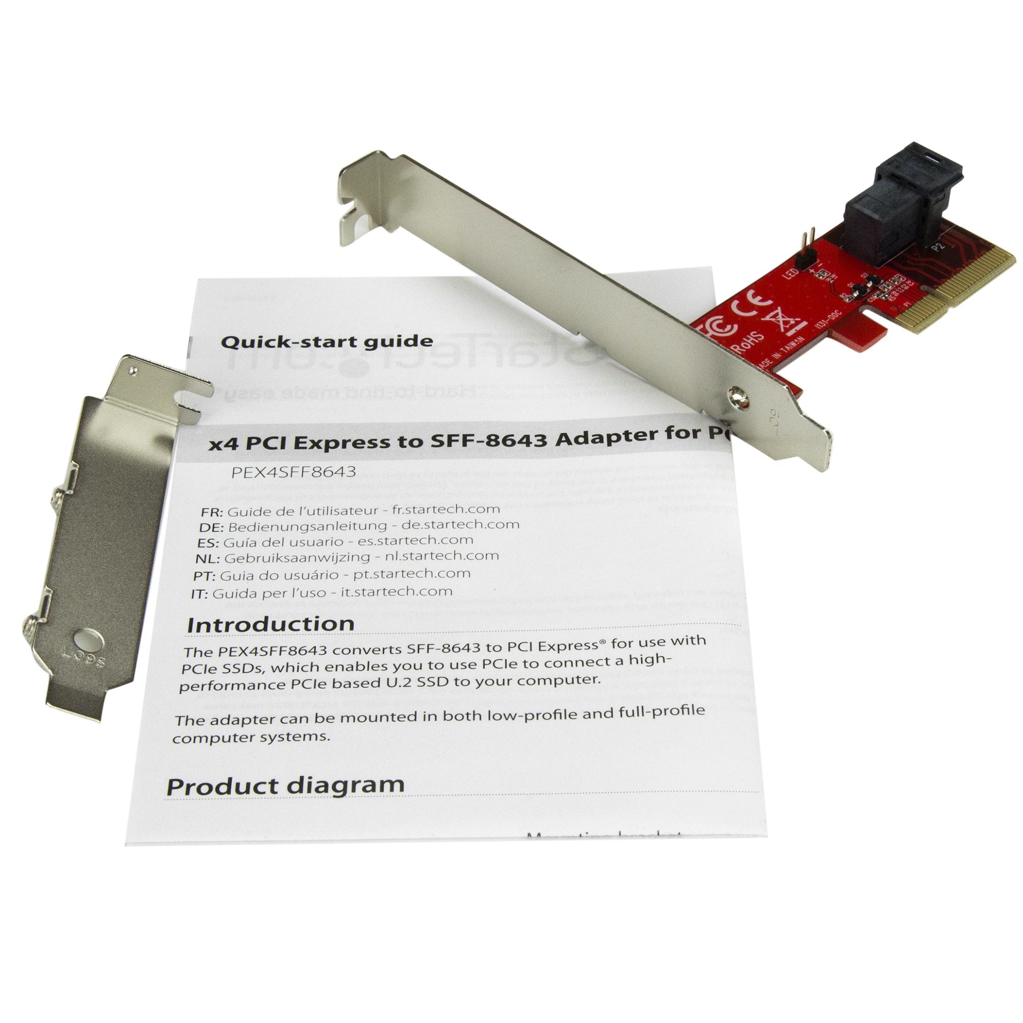 PCI Express 2.5in. NVMe SSD Adapter