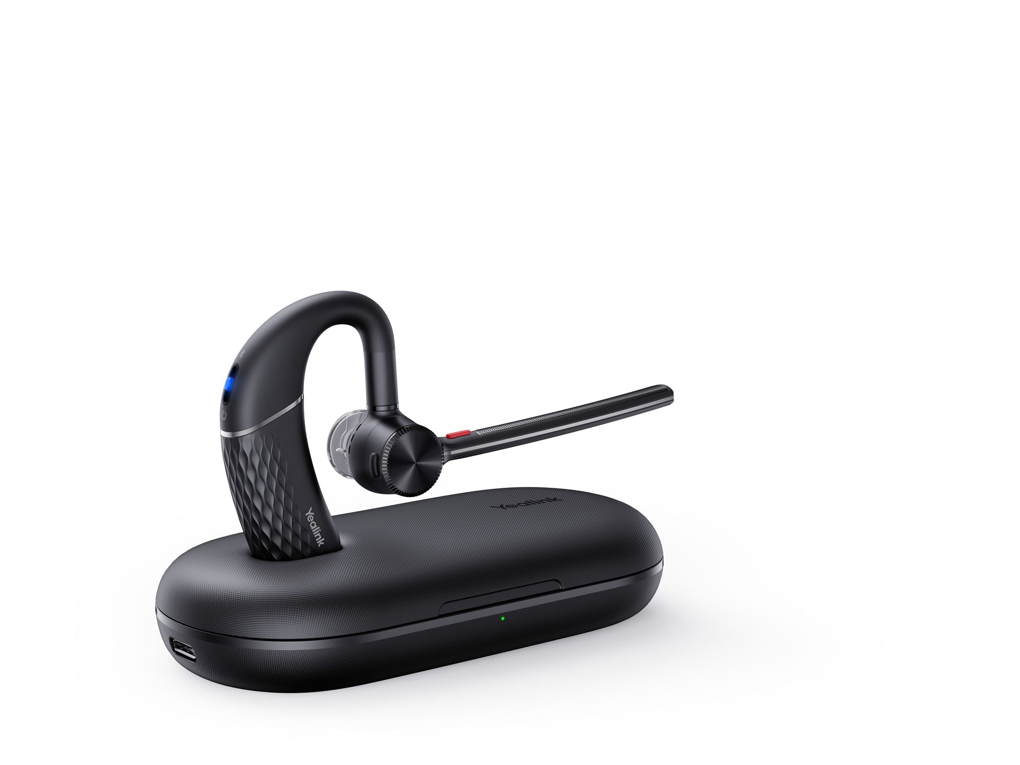 Yealink BH71 Sans fil Crochets auriculaires Bureau/Centre d'appels USB Type-C Bluetooth Noir