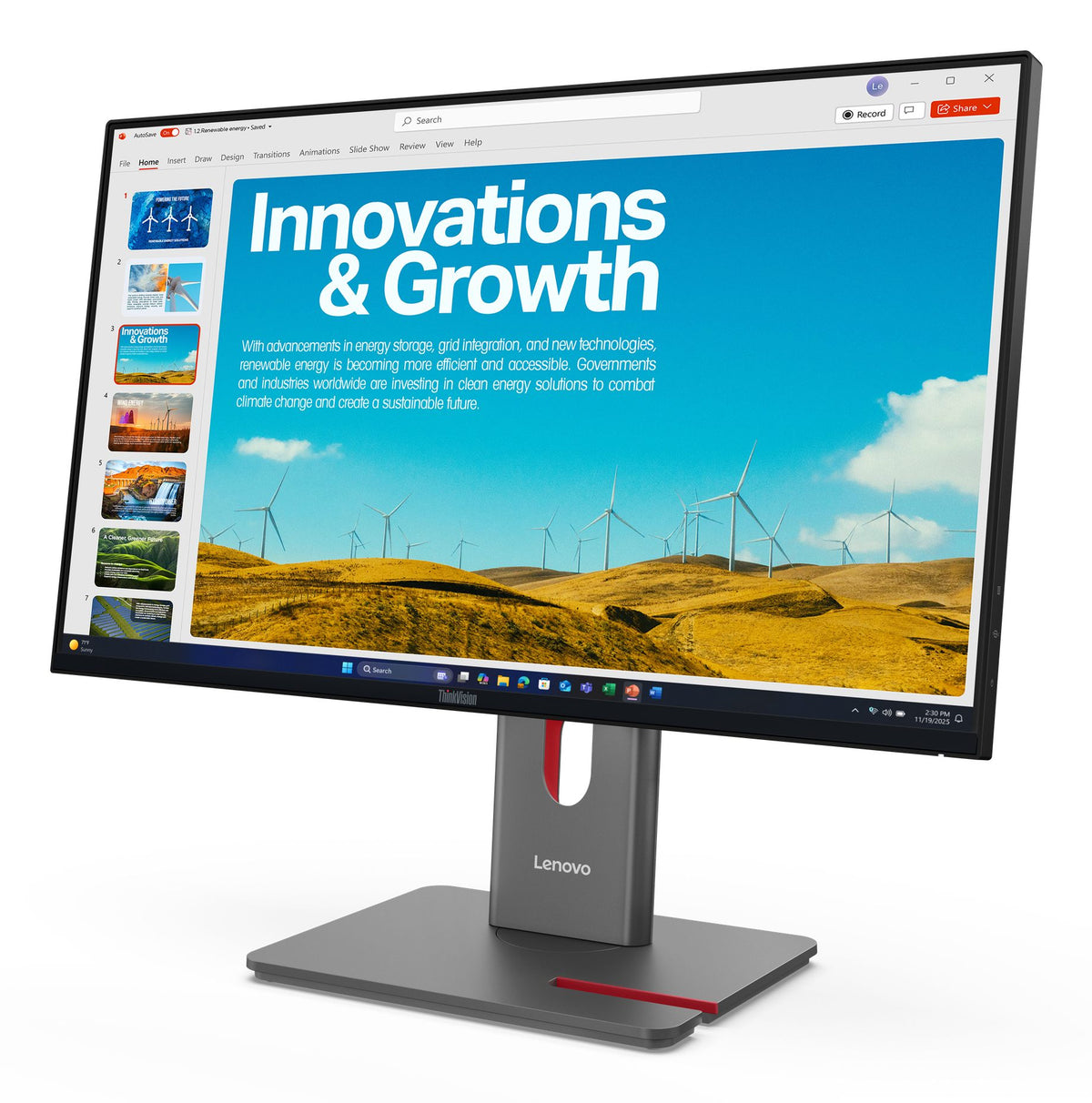 LENOVO ThinkVision P24QD-40 23.8p Monitor HDMI