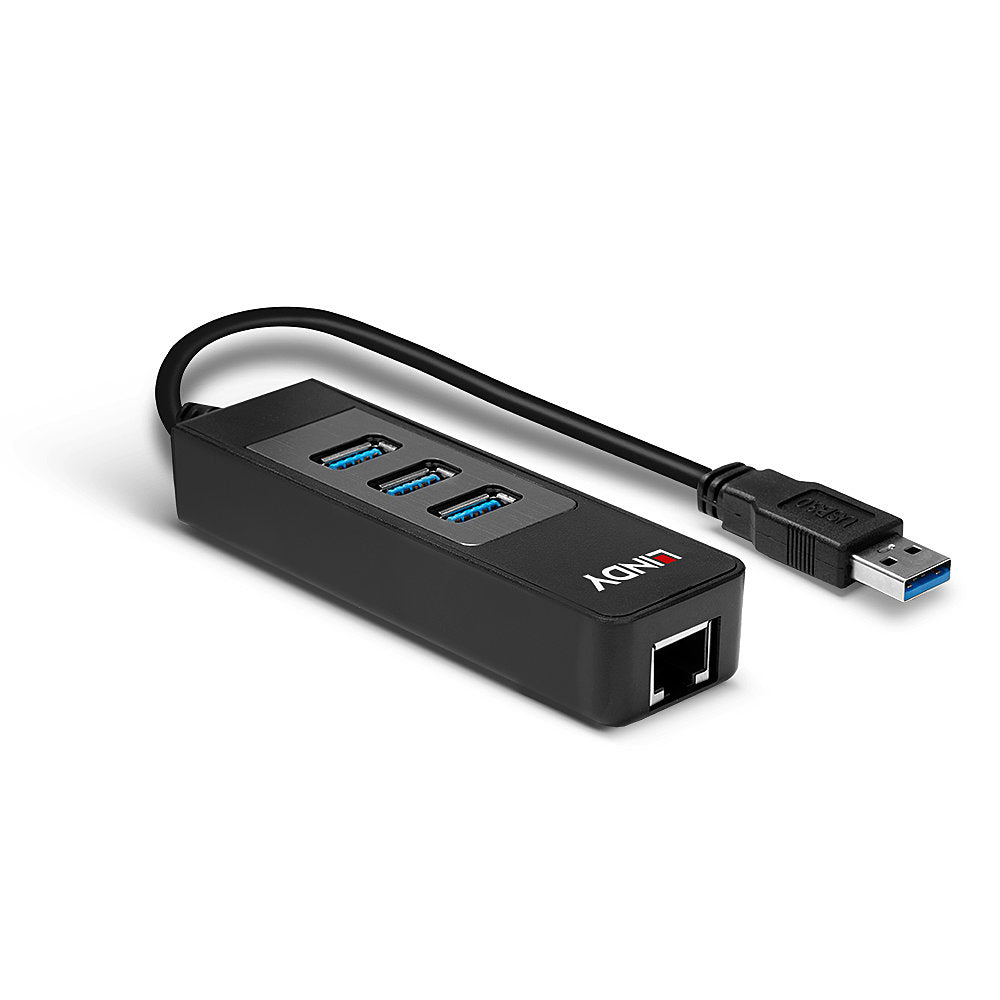 LINDY USB 3.1 Hub/Gigabit Ethernet Adapter up to zu 5Gbitps