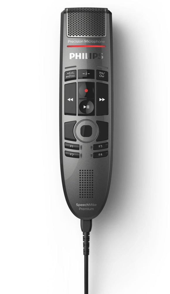PHILIPS SpeechMike Premium Touch SMP3700/3800 : Micro de dictée, USB 2.0, type A