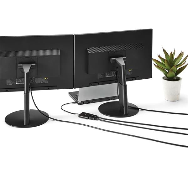 MST hub - USB-C to 2-port DisplayPort