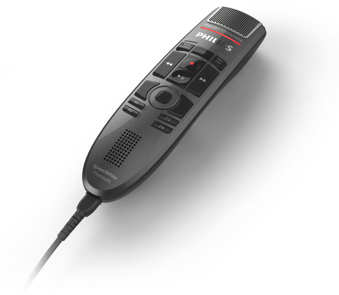 PHILIPS SpeechMike Premium Touch SMP3700/3800 : Micro de dictée, USB 2.0, type A