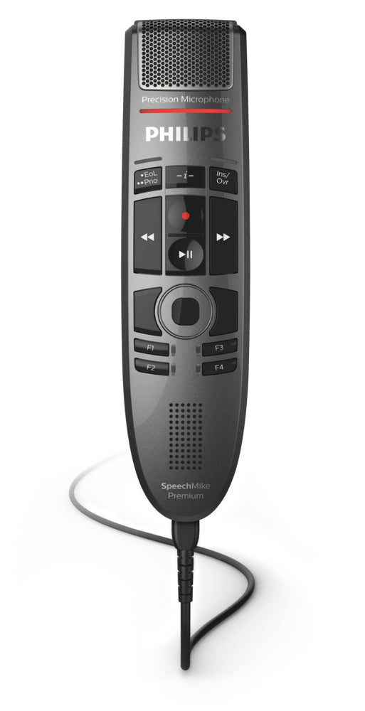 PHILIPS SpeechMike Premium Touch SMP3700/3800 : Micro de dictée, USB 2.0, type A