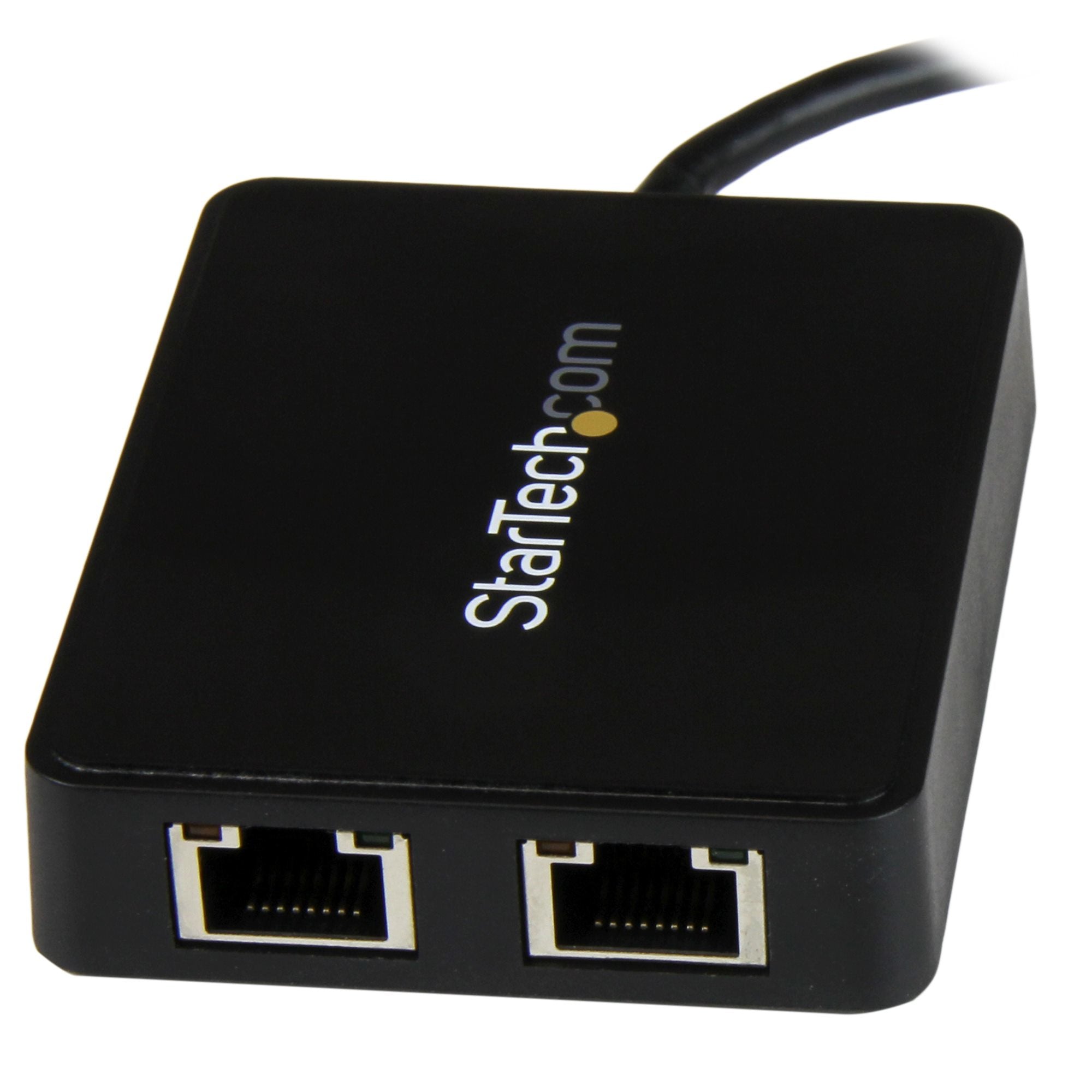 Dual USB-C to GbE Adapter w/USB port