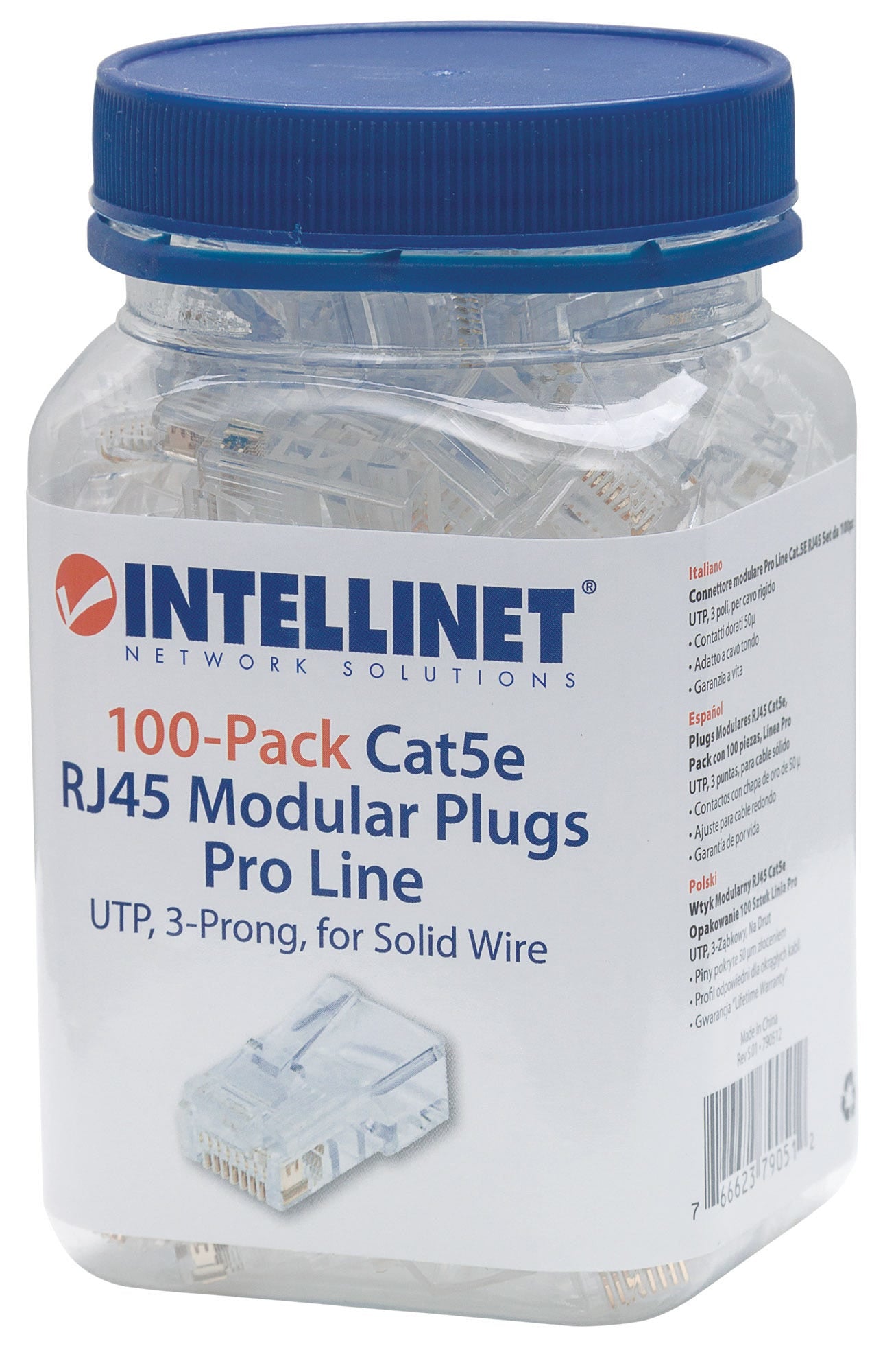 Intellinet 790512 connecteur de fils RJ45 Transparent