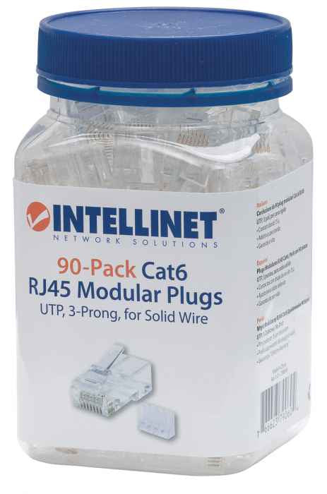Intellinet 790604 connecteur de fils RJ45 Transparent