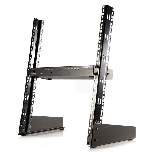 12U 48cm Desktop Open Frame 2 Post Rack
