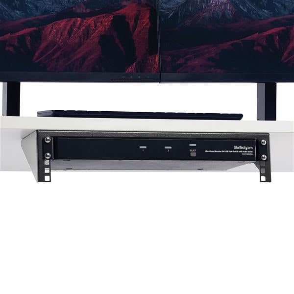 2U 48cm Vertical Wall Mount Rack Bracket