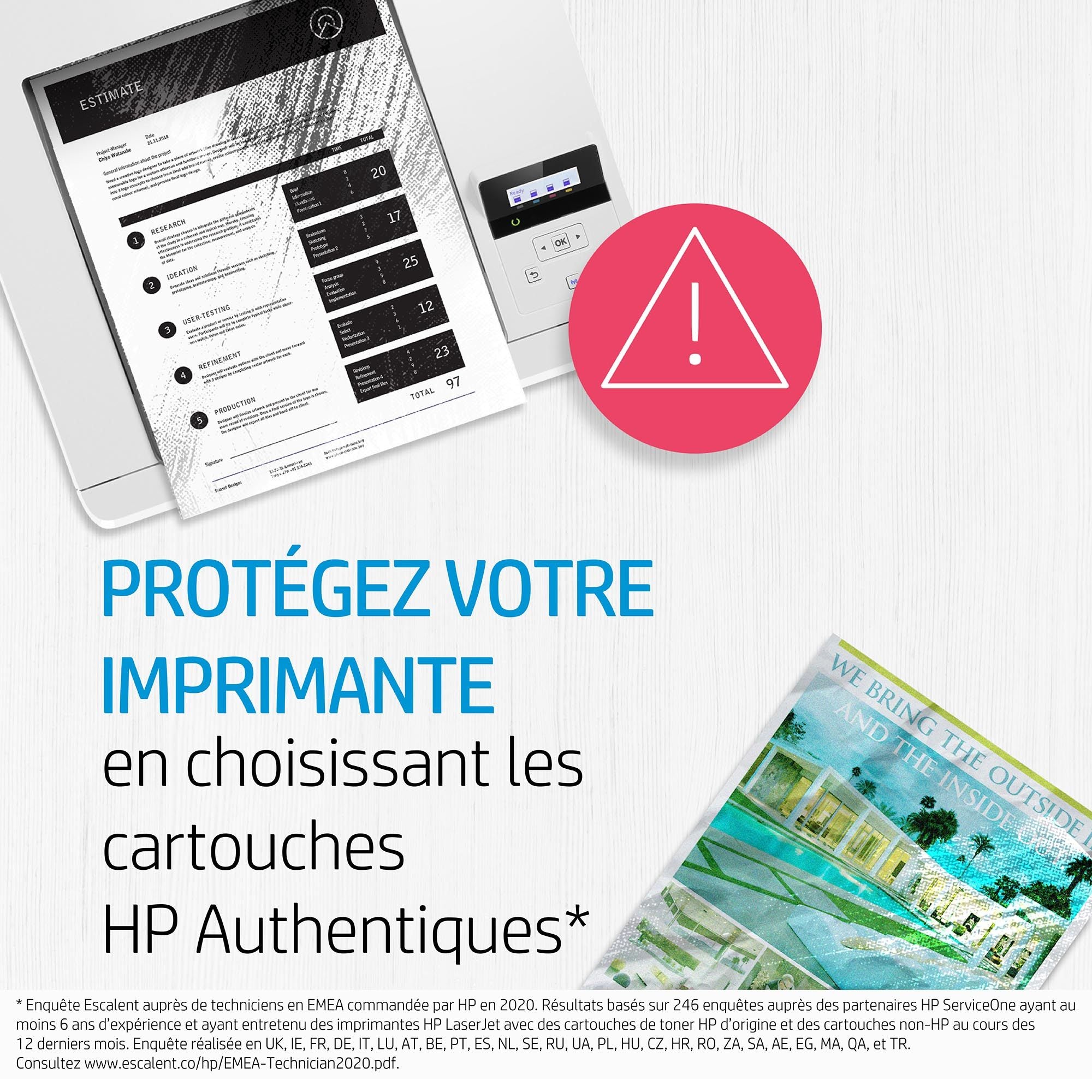 HP 124A toner LaserJet noir authentique