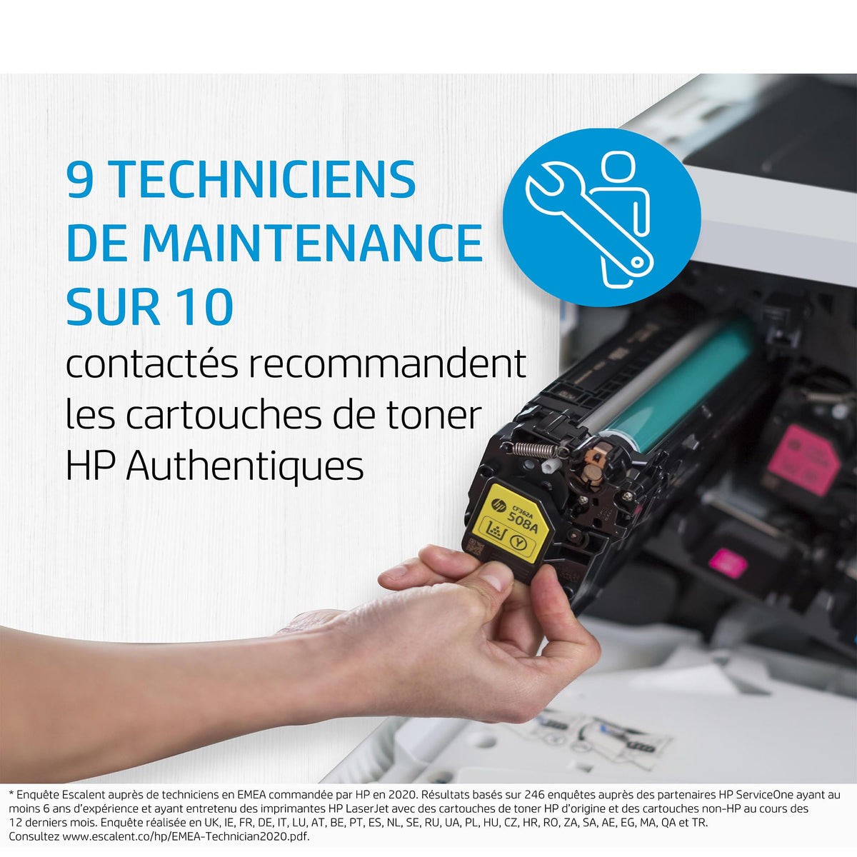 HP 124A toner LaserJet noir authentique