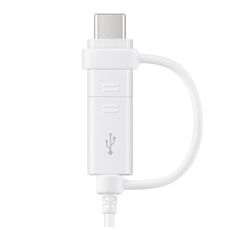 Samsung EP-DG930DWEGWW - Câble Combo Micro USB & Type C - 1.5m - Blanc (Blister)