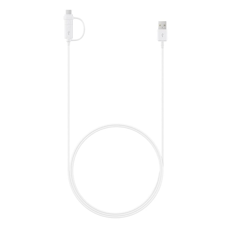 Samsung EP-DG930DWEGWW - Câble Combo Micro USB & Type C - 1.5m - Blanc (Blister)