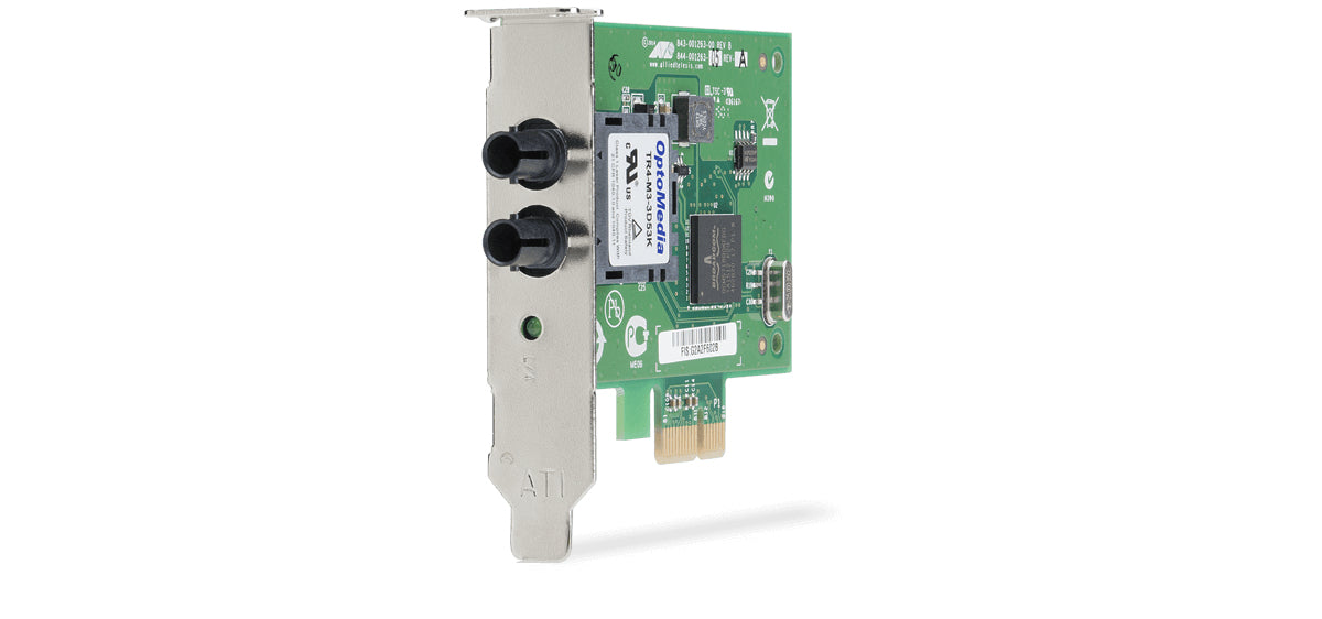 Single port Fiber Gigabit NIC for 32-bit PCIe x1 bus, ST