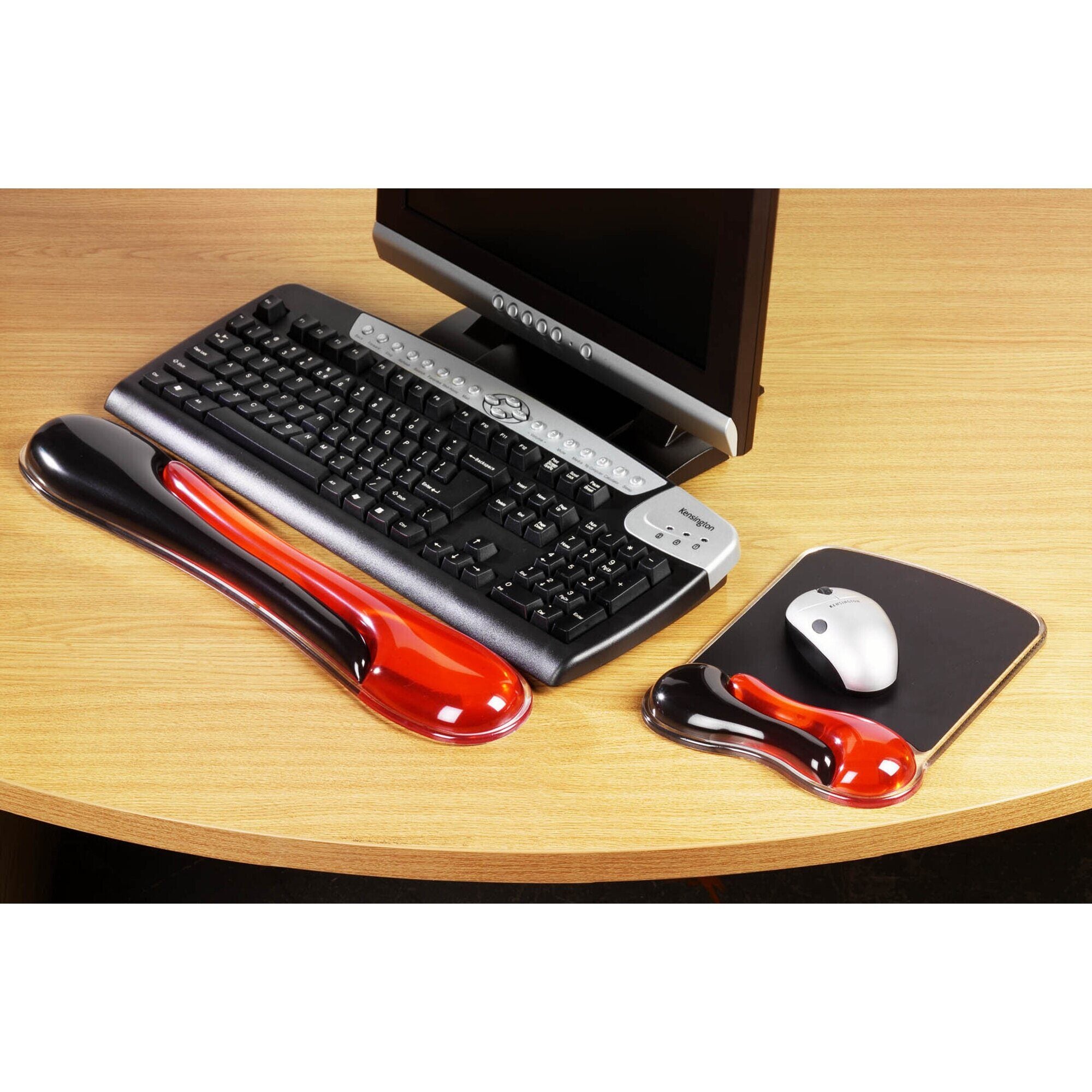 Crystal Gel Mouse Pad/Wave red+black