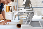 NS-WS100WHITE stand-sit workstand