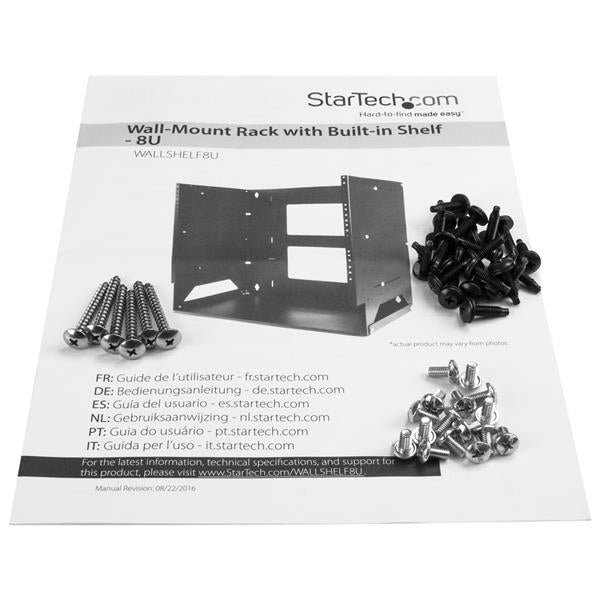 8U Wall-Mount Server Rack with Shelf