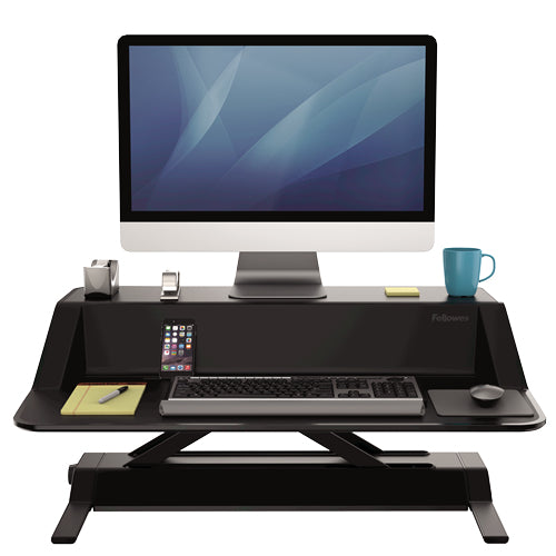 FELLOWES Plate-Forme Assis-Debout Lotus-Noir
