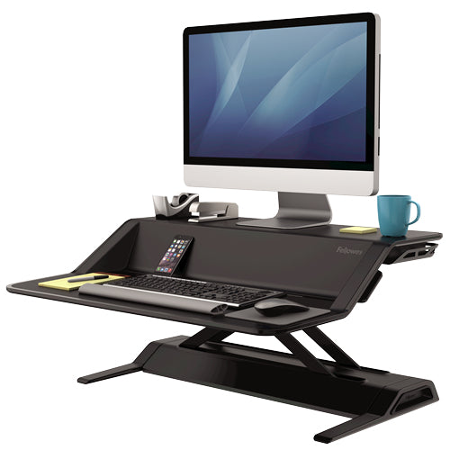 FELLOWES Plate-Forme Assis-Debout Lotus-Noir