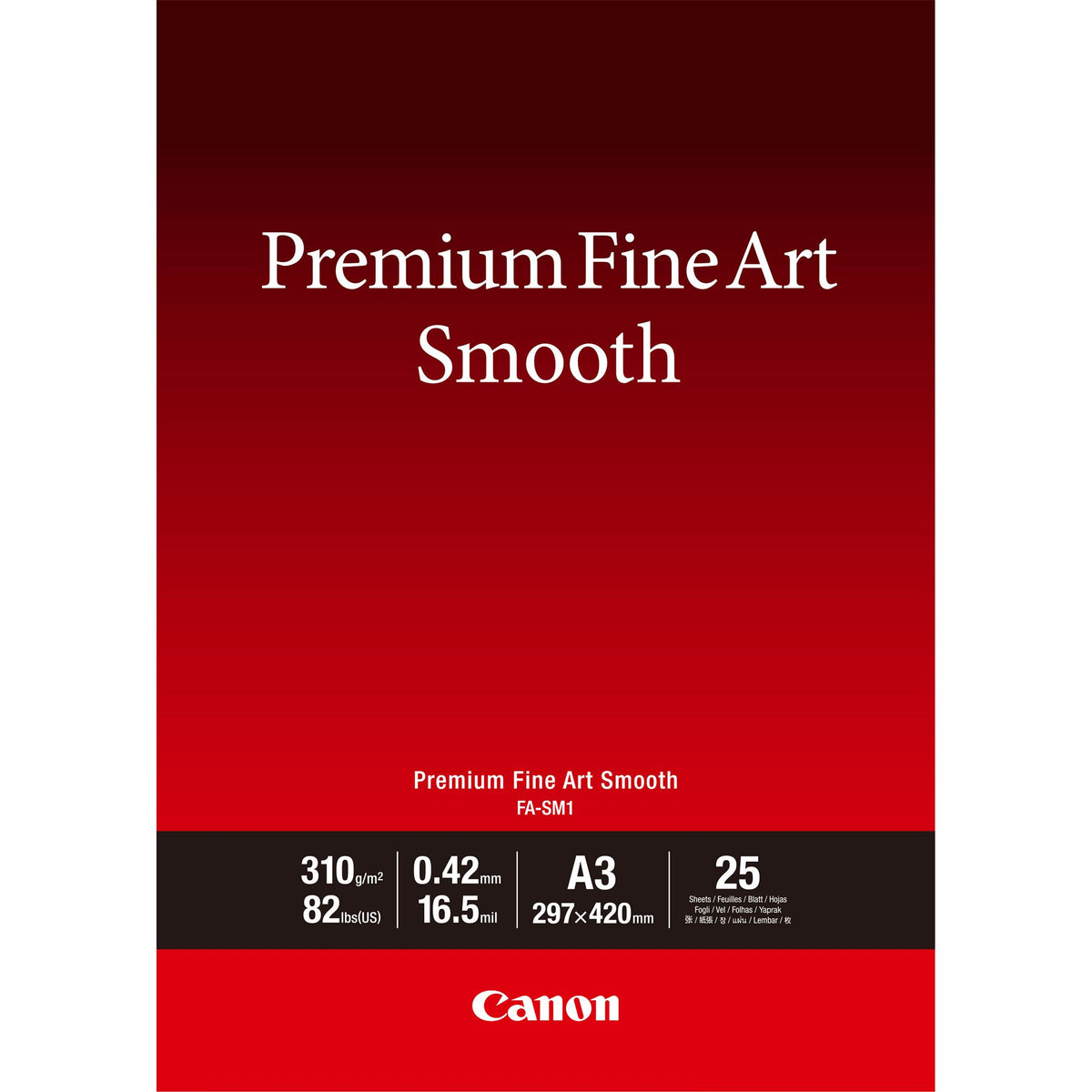 CANON FA-SM1 A3 Fine Art Paper 25 sheets