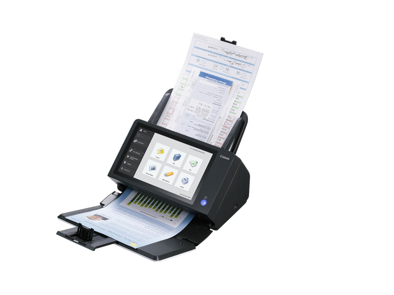 CANON ScanFront 400 Document scanner CMOS/CIS Duplex 216x3048mm 600x600dpi 45ppm ADF 60sheets 6000scans/d USB 2.0 LAN
